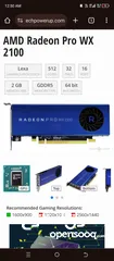  1 AMD RADEON PRO WX2100