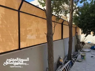  6 مظلات - اشرعه - لكسان - حداده عامه - اسوار - مظلات قوسيه - بيرجولا - شماسي - سواتر جانبيه