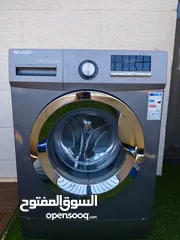  3 غساله بتجنن ممتازه جدا SHARP 8 k