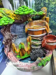  12 نوافير  شلال ماء انتيك  مع كرستاله  ومضيئه