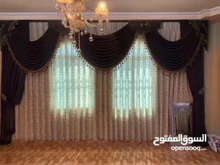  3 ستائر تركي بحالة الجديد