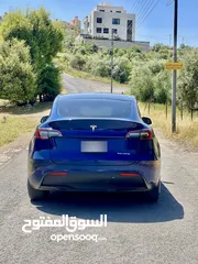  5 ‏TESLA MODEL Y 2022 LONG RANGE فحص كامل بسعر مغرررري فل اضافات دفع رباعي