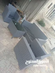  10 طقم رتان عرض خاص خمس مقاعد مع طاوله وسط فقط 115