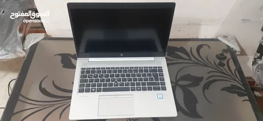  11 Hp 840 G5 (i5) الجيل التامن فضي و ماتيريال معدن شيك جدا باللوجو الجديد بتاع Hp