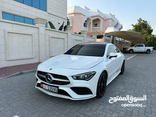  10 للبيع CLA 250 خليجي 2020 لون ابيض  بحالة الوكالة سقف بانوراما parking assistance