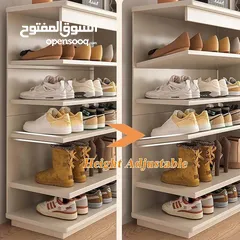  8 خزانة أحذية خشبية