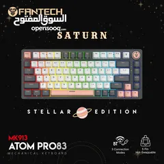  1 Fantech MK913 ATOM PRO83 RGB بلوتوث، لوحة مفاتيح الألعاب اللاسلكية زحل