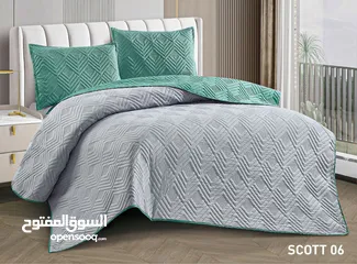  10 لحاف نفخ صيفي مجوز 6 قطع جودة عالية جدا مع كفالة  المقاسات : اللحاف 250×220 الملف 180×200×25 مع مغيط