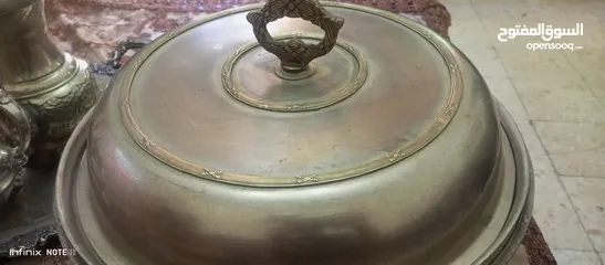  2 حافظة طعام حجم كبير نحاس وزن 4ك
