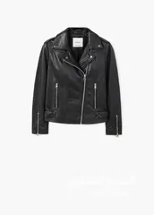  7 Leather biker jacket Mango