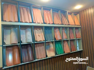  1 محلات حمزة المجدلاوي للقرميد وخشب الدبكور ومستلزمات النجارين والحدادين /العنوان : المفرق الحرفيه