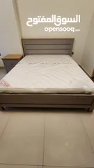  3 homebox bed set (queen size bed with mattress, drawer and dresser)