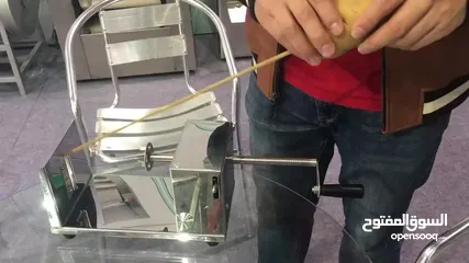  3 قطاعة البطاطس الحلزونية ماكينة بطاطس الحلزونية