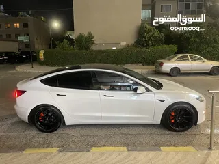  21 Tesla model 3 stander plus 2023  تسلا مودل  3 ستاندر بلس 2023 فحص كامل 7 جيد ونظيفة جداً