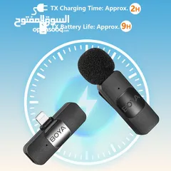  5 مايك تسجيل من براند بويا الأصلي لهواتف الايفون Boya BY-V1 For IOS Iphone Mic