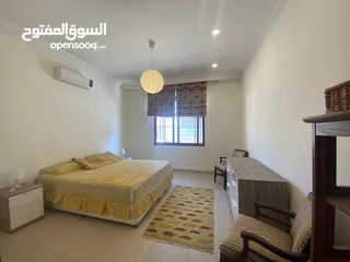  6 للبيع شقة شبه ارضية في موقع مميز في عبدون مع الفرش