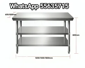  4 Stainless Steel working table Mobile Table standard grade material