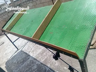  3 3 ستاندات خضره  مترين ب عمق 80  ارتفاع متر و5  [عدد 2]  مترين و60 ب بعمق 85  ارتفاع متر و5 [عدد 1]