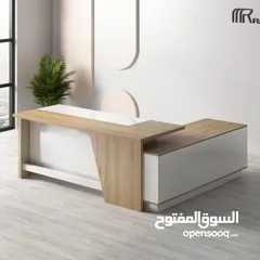  6 مكتب مدير +جانبية +ادراج +طاولة قهوة هديه والتوصيل مجاني متوفر عدة الوان وموديلات حسب الطلب