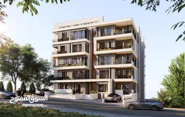  1 شقة 102 متر مع حديقة 72 متر للبيع في الشرفة بالقرب من شارع القدس و المدرسة الانجليزية و حلويات ايفيل