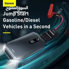  3 مشغل بطارية سيارة + باور بانك للطوارئ بسعة 12000mAh – ضروري لكل سيارة