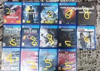  1 سيديات ps4للبيع