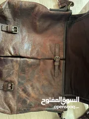  3 حقيبة D&G بنية اللون جلد طبيعي D&G bag natural leather brown color