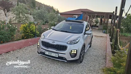  7 كيا سبورتج جتي لاين 2016فلل اضافات مع فتحة سقف بنوراما للبيع بسعر حررررق كاش نخب و ماتور 2000ديزل