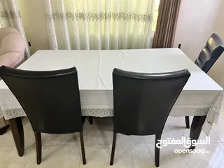 2 طاولة سفرة 6 كراسي خشب ممتاز وبسعر مناسب