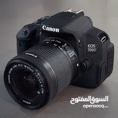  1 للبيع كاميرا Canon 700D شبه جديدة في نابلس  التسليم فقط في نابلس