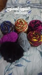  1 مجموعة طبب صوف للبيع ( سبب البيع اغلاق المشروع) المجموعة كاملة ب30 شيكل مع السنارة