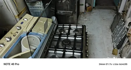  4 Gas Cocker + Microwave Oven