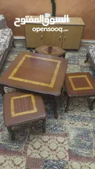  1 طقم كنب + طاولات وسط