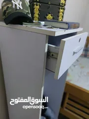  2 مكتبة بدرج استعمال خفيف