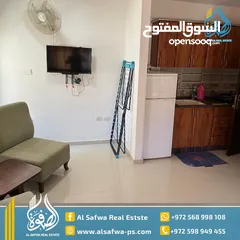  4 استديو مفروش للايجار عين منجد أول شهر 1500 باقي الاشهر 1300