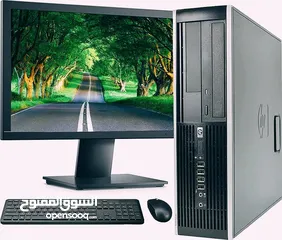  3 HP Intel core i7 processor computer full set with monitor keyboard mouse and cables  8GB RAM 3TB HDD