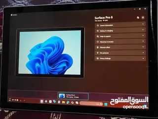  1 تم تخفيض السعر عرض لمده ثلاثه ايام لابتوب Surface pro6 نضيف