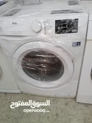  1 غسالات فل اتوماتيك 7ك بوش ألماني وAEGأمريكي وسامسونج وإل جي كوري لون أبيض عالفحص٫موجودات بالبقعة