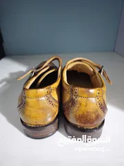  5 حذاء بني خشبي جديد