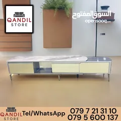  4 طاولة تيفي وجه رخام