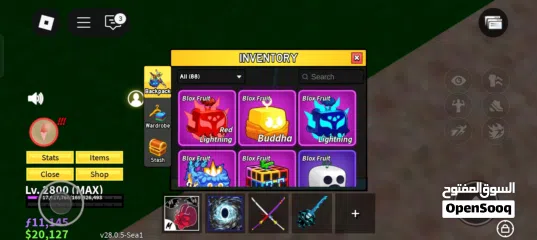  18 للبيع حساب بلوكس فروت قوي تقريبا كل شي في اللعبه blox fruit account strong for sell