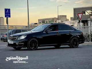  6 مرسيدس c 200 موديل 2008 محوله c63