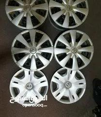  2 Mercedes rims AMG17 size for E350 or C350 corolla rims size 15 with cover & cover for Nissan Tida si