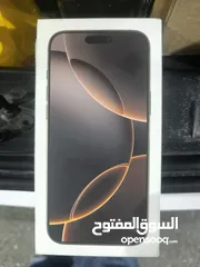  1 ايفون 16 pro max  لون صحراوي شرق اوسط