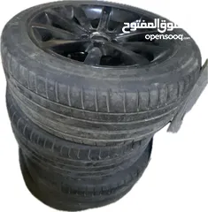  2 طقم جنطات f10 اصلي مع كوشوك نظيف