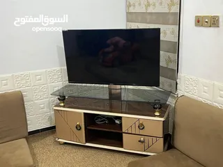  1 قنفات للبيع + ميز بلازمه + طبلات