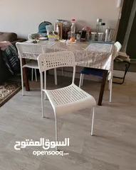  1 Dining Table with 4 Chairs