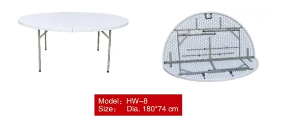  12 Outdoor Folding Tables and Chairs for Restaurants, Home, Parks and many more