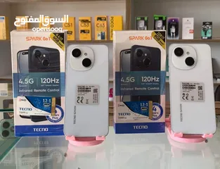  5 جهاز مستعمل ايام Spark GO 1 رام 6 و 8 جديد 64 و 128 مكفول بالشركة أغراضة والكرتونه  متوفر توصيل