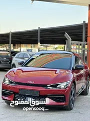  5 كيا ev6 كهرباء 2022 GT LINE اعلى صنف فحص كامل ممشى قليل لون خمري وارد كوريا جمرك جديد